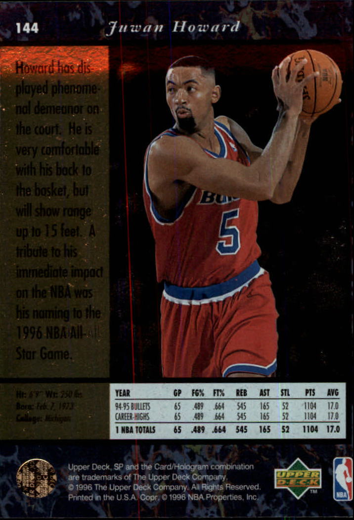 thumbnail 283  - 1995/1996 SP (Upper Deck) Basketball