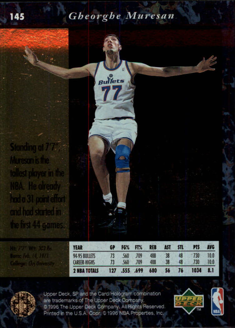 thumbnail 285  - 1995/1996 SP (Upper Deck) Basketball