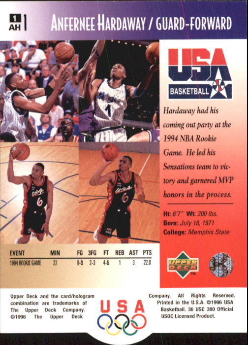 1996 USA (Upper Deck) Basketball - Picture 3 of 145