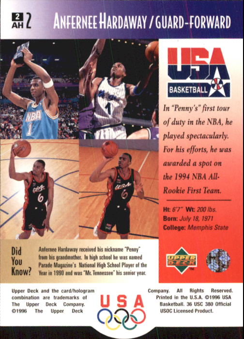 1996 USA (Upper Deck) Basketball - Picture 5 of 145