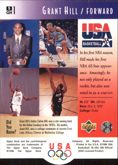 1996 USA (Upper Deck) Basketball - Picture 11 of 145