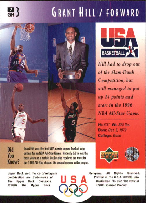 1996 USA (Upper Deck) Basketball - Picture 15 of 145