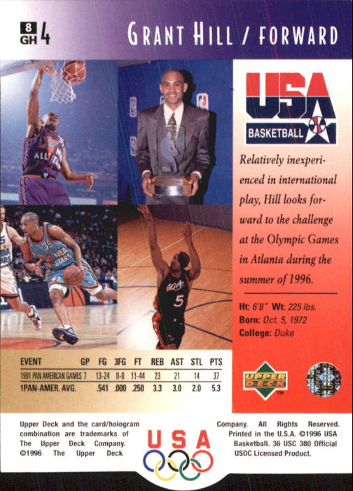 1996 USA (Upper Deck) Basketball - Picture 17 of 145