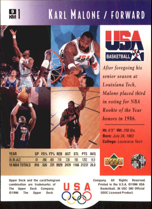 1996 USA (Upper Deck) Basketball - Picture 19 of 145