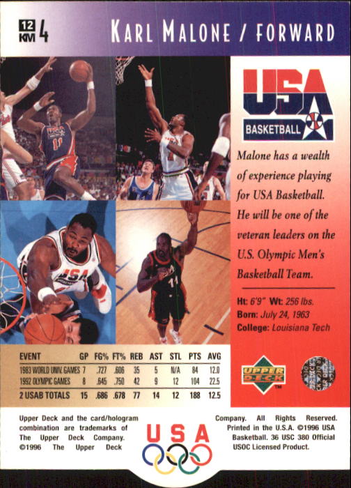 1996 USA (Upper Deck) Basketball - Picture 25 of 145