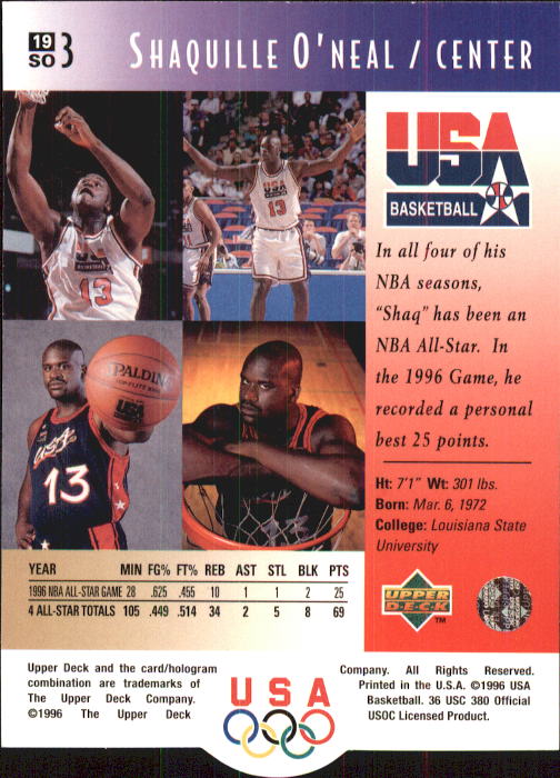 1996 USA (Upper Deck) Basketball - Picture 39 of 145