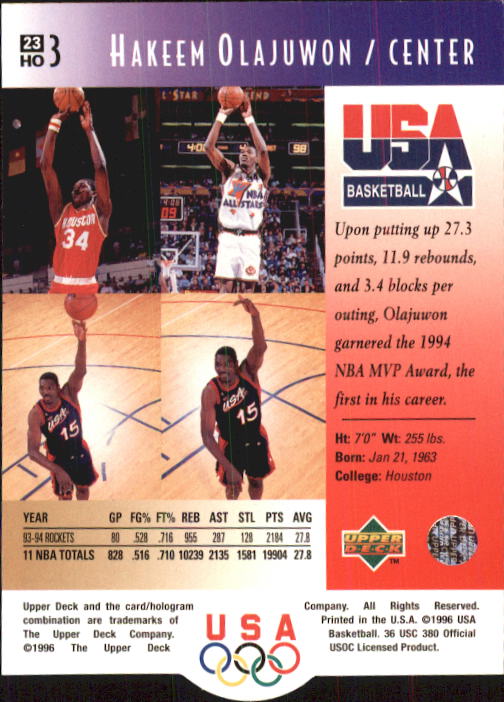 1996 USA (Upper Deck) Basketball - Picture 47 of 145