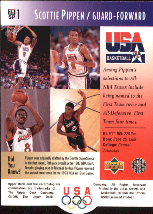 1996 USA (Upper Deck) Basketball - Picture 51 of 145