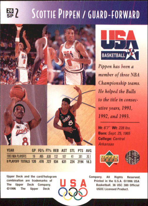 1996 USA (Upper Deck) Basketball - Picture 53 of 145