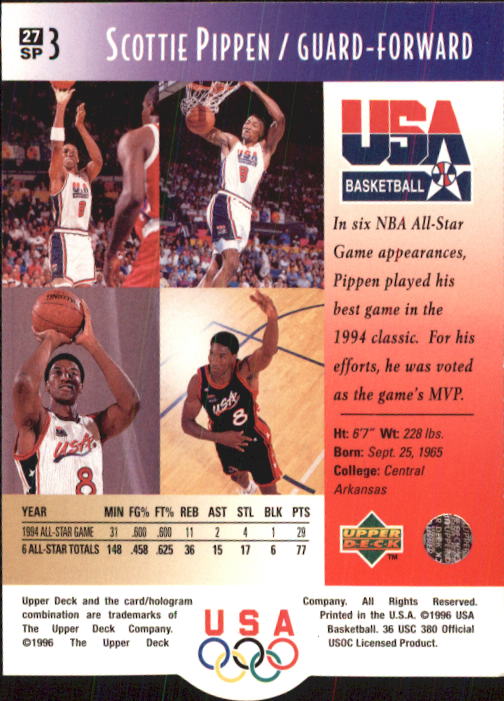 1996 USA (Upper Deck) Basketball - Picture 55 of 145