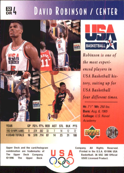 1996 USA (Upper Deck) Basketball - Picture 63 of 145
