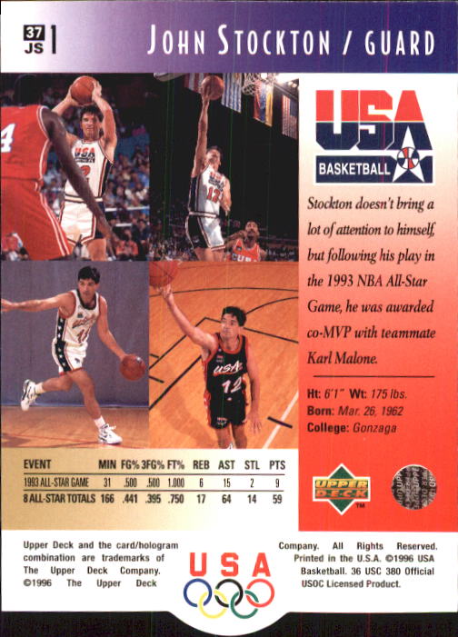 1996 USA (Upper Deck) Basketball - Picture 73 of 145