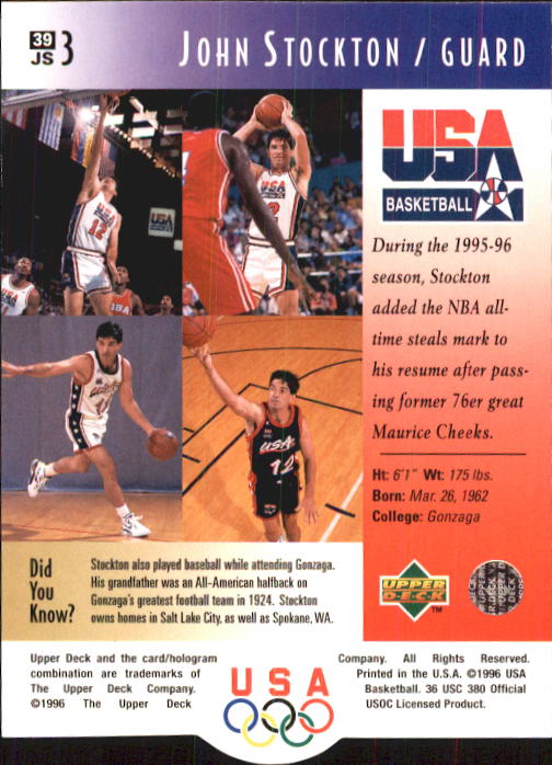 1996 USA (Upper Deck) Basketball - Picture 77 of 145