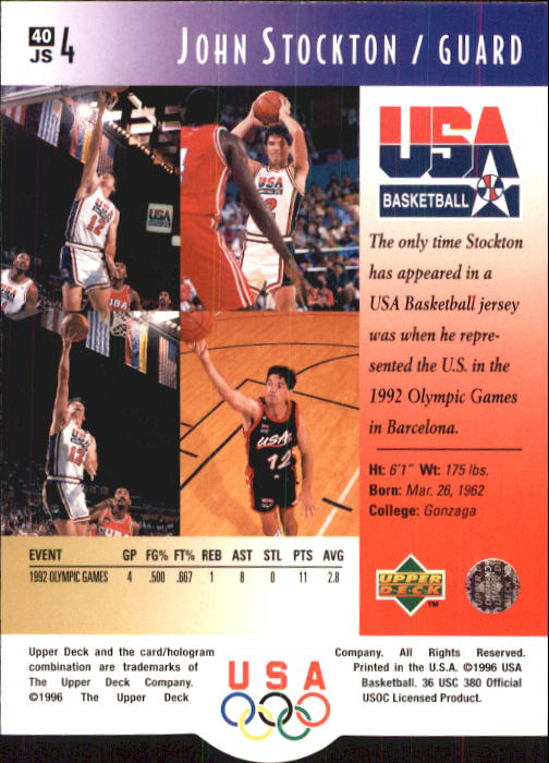 1996 USA (Upper Deck) Basketball - Picture 79 of 145