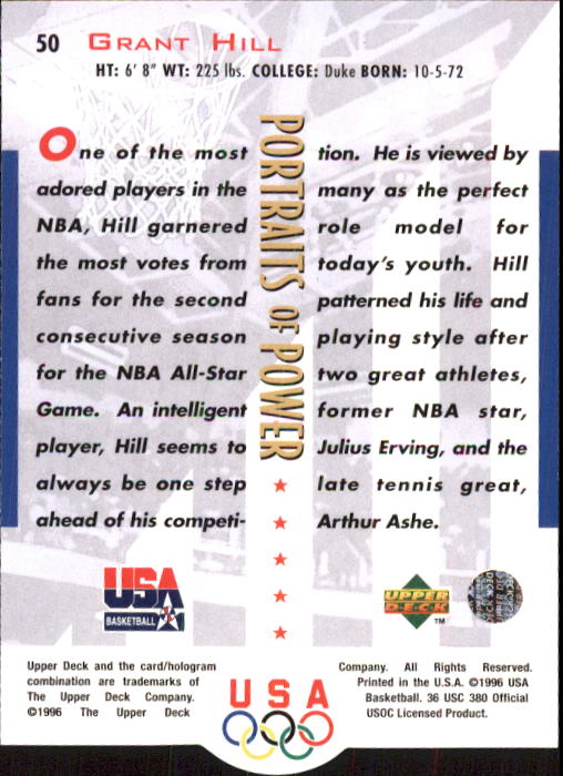 1996 USA (Upper Deck) Basketball - Picture 83 of 145