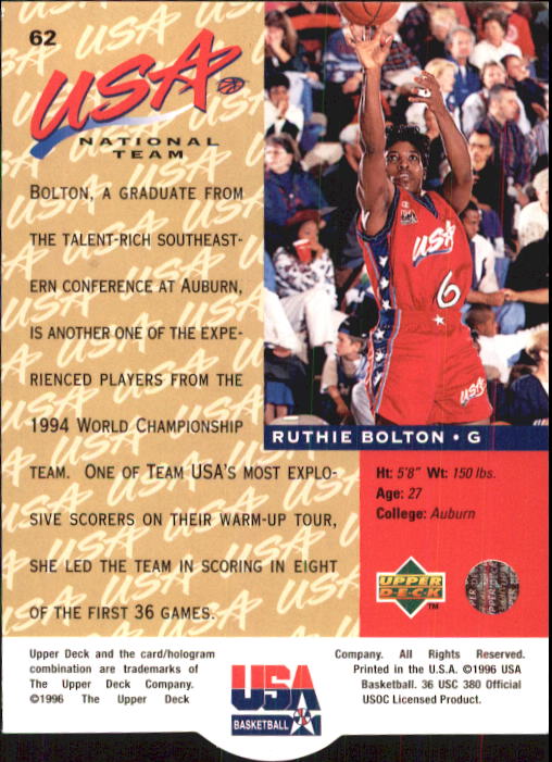 1996 USA (Upper Deck) Basketball - Picture 103 of 145