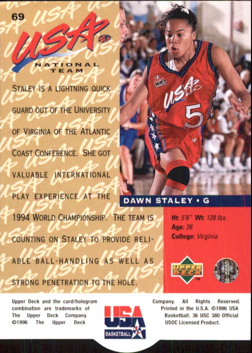 1996 USA (Upper Deck) Basketball - Picture 115 of 145