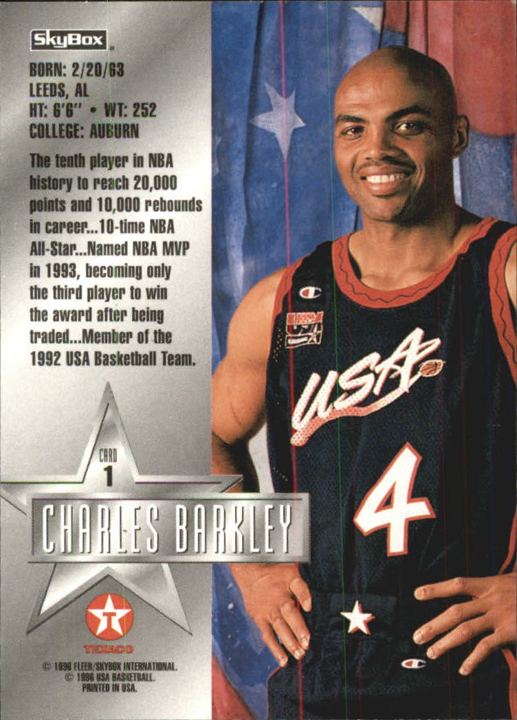 1996 SkyBox USA Texaco Basketball Card Pick