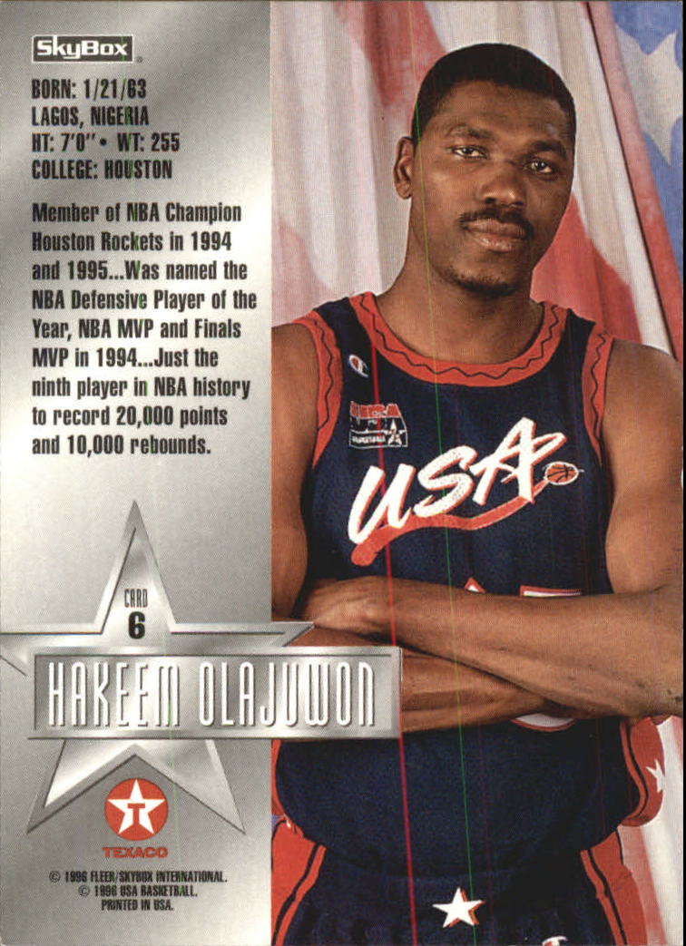 1996 SkyBox USA Texaco Basketball Card Pick eBay