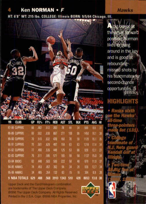 1996/1997 Upper Deck Basketball Part 1 Main Set Cards #1 to #180 - Picture 9 of 267