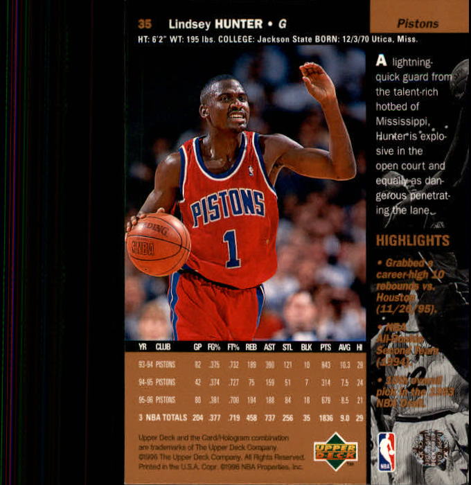 1996/1997 Upper Deck Basketball Part 1 Main Set Cards #1 to #180 - Picture 55 of 267