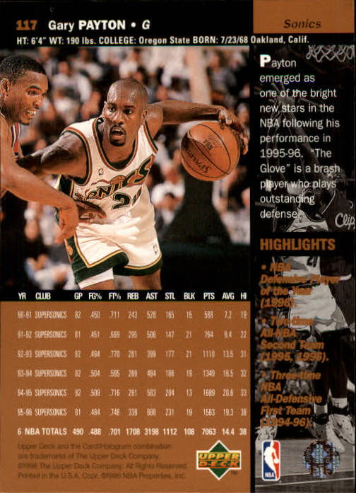 1996/1997 Upper Deck Basketball Part 1 Main Set Cards #1 to #180 - Picture 183 of 267