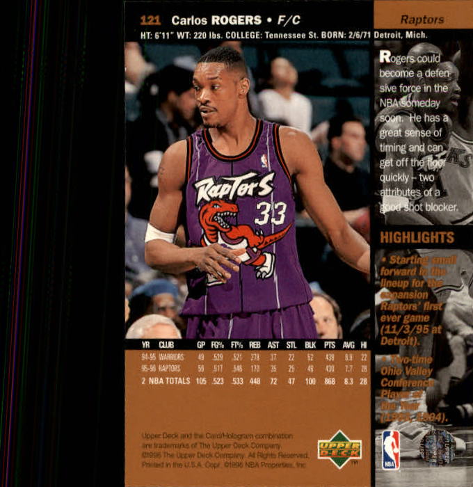 1996/1997 Upper Deck Basketball Part 1 Main Set Cards #1 to #180 - Picture 189 of 267