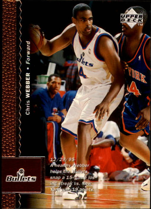 1996/1997 Upper Deck Basketball Part 1 Main Set Cards #1 to #180 - Picture 208 of 267