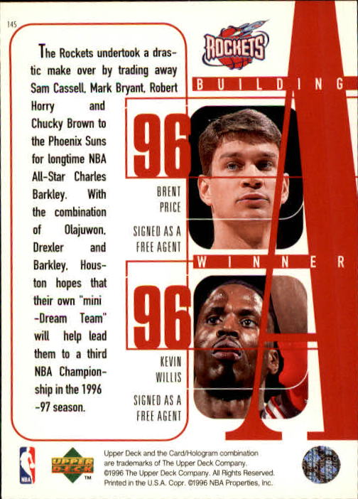 1996/1997 Upper Deck Basketball Part 1 Main Set Cards #1 to #180 - Picture 219 of 267