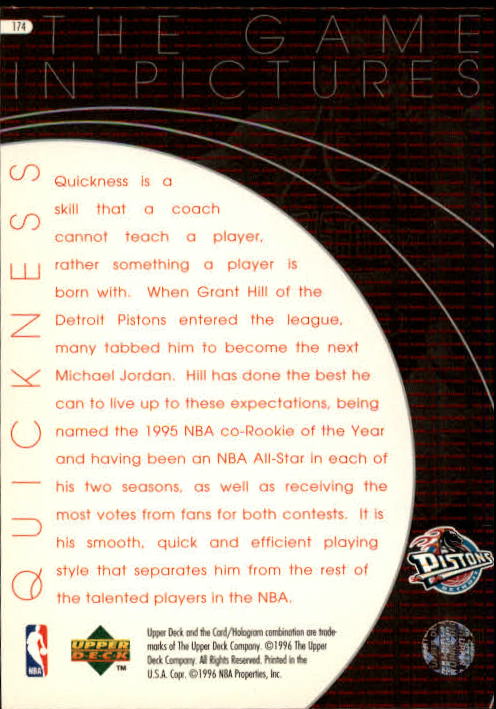1996/1997 Upper Deck Basketball Part 1 Main Set Cards #1 to #180 - Picture 257 of 267