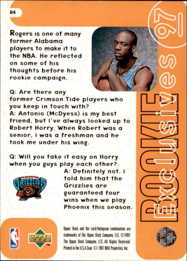 1996/1997 Upper Deck Basketball Part 3 Insert Cards - Picture 48 of 70