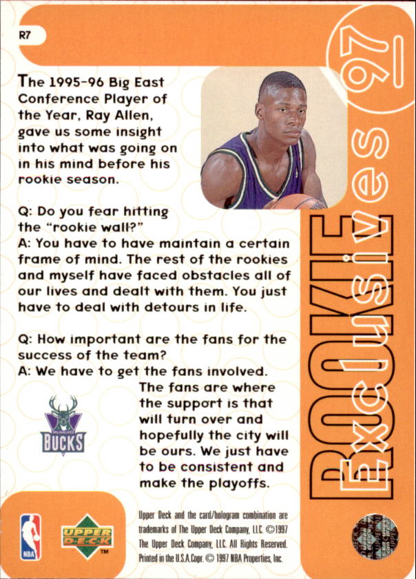 1996/1997 Upper Deck Basketball Part 3 Insert Cards - Picture 54 of 70
