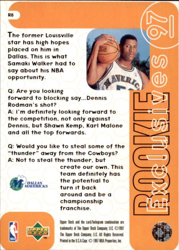 1996/1997 Upper Deck Basketball Part 3 Insert Cards - Picture 56 of 70
