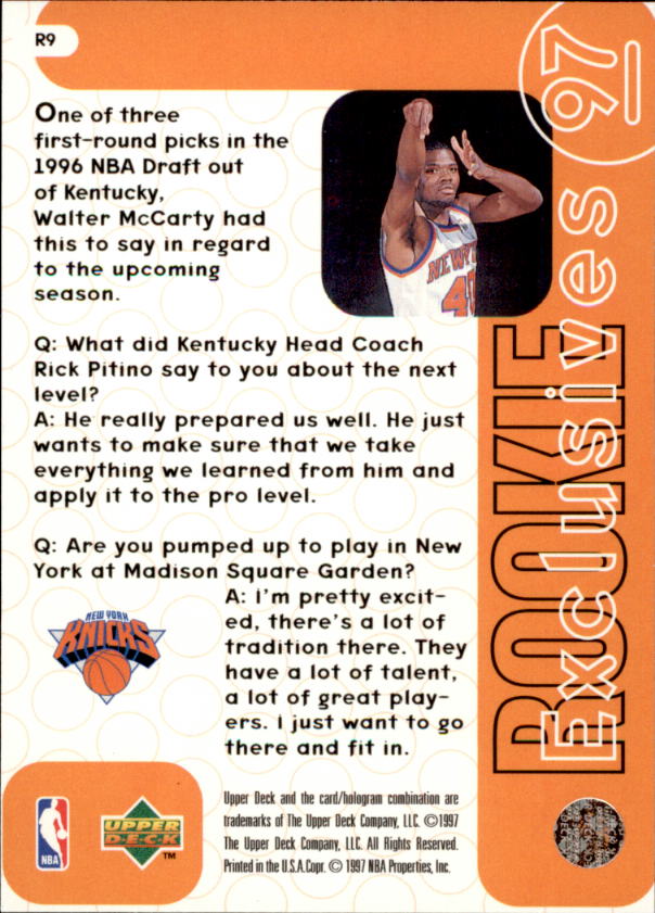 1996/1997 Upper Deck Basketball Part 3 Insert Cards - Picture 58 of 70