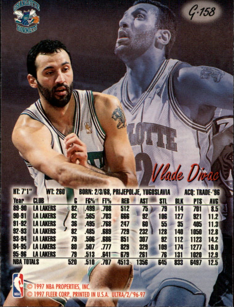 1996/1997 Ultra (Fleer) Basketball Part 2 Insert and Parallel Cards - Picture 60 of 77