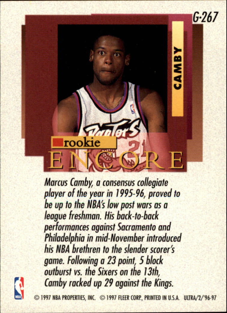 1996/1997 Ultra (Fleer) Basketball Part 2 Insert and Parallel Cards - Picture 70 of 77