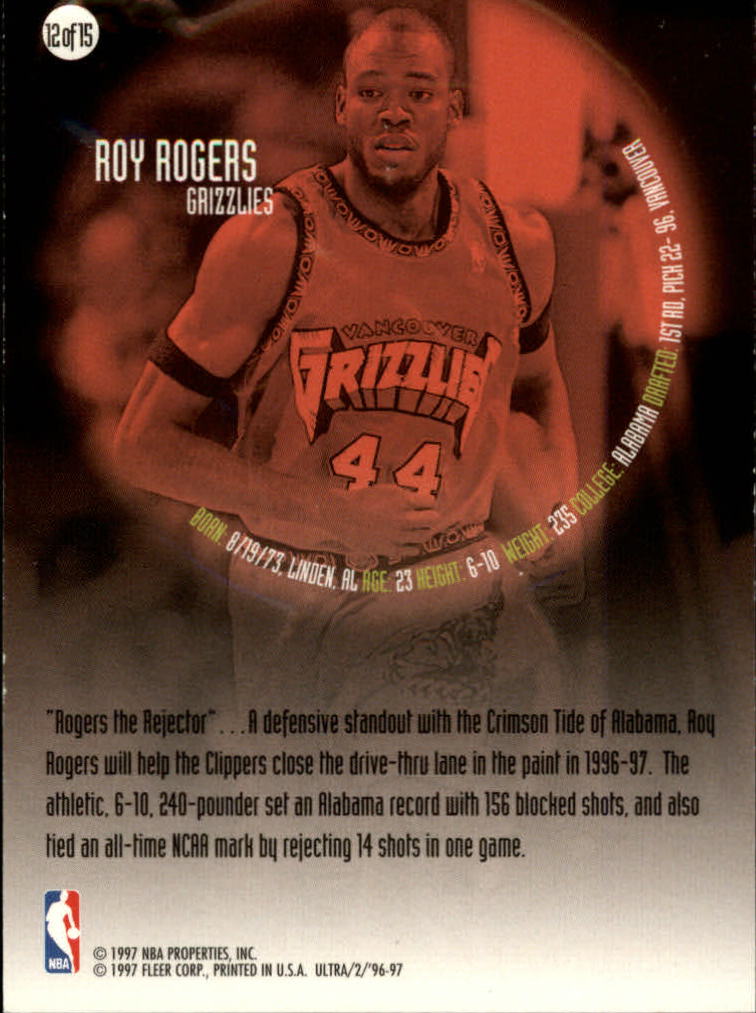 1996/1997 Ultra (Fleer) Basketball Part 2 Insert and Parallel Cards - Picture 19 of 77