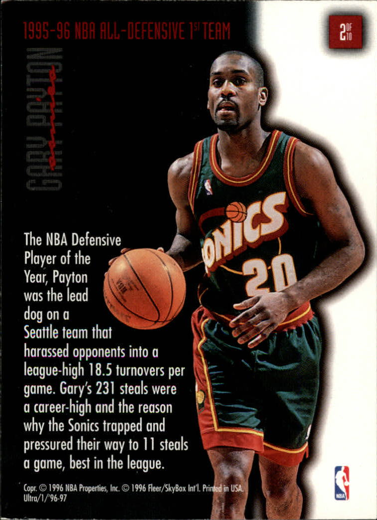1996/1997 Ultra (Fleer) Basketball Part 2 Insert and Parallel Cards - Picture 36 of 77