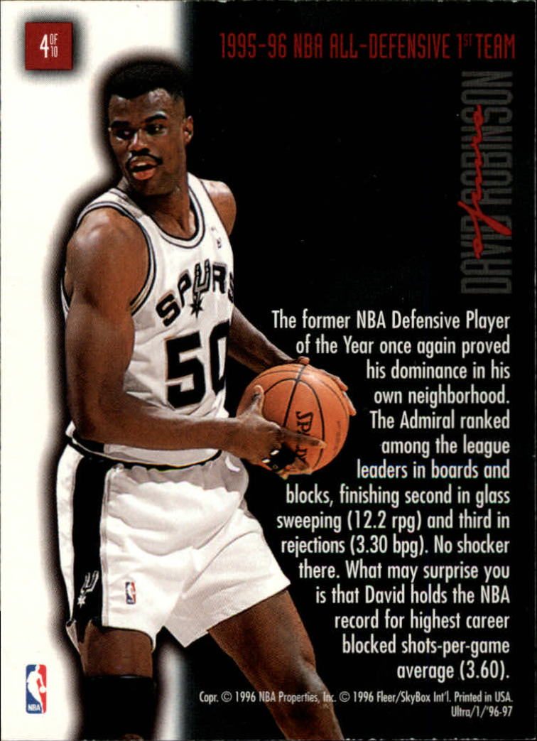 1996/1997 Ultra (Fleer) Basketball Part 2 Insert and Parallel Cards - Picture 40 of 77