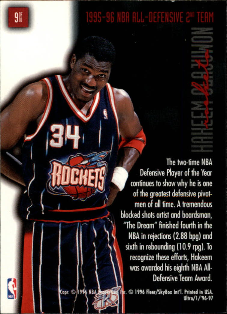 1996/1997 Ultra (Fleer) Basketball Part 2 Insert and Parallel Cards - Picture 46 of 77
