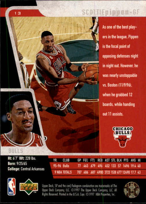 1996/1997 SP (Upper Deck) Basketball - Picture 17 of 245