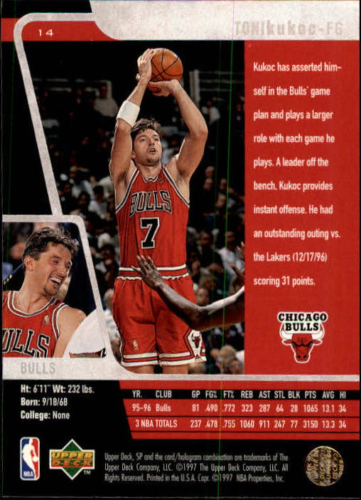 1996/1997 SP (Upper Deck) Basketball - Picture 19 of 245