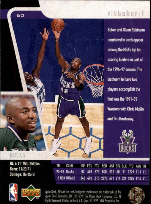 1996/1997 SP (Upper Deck) Basketball - Picture 88 of 245