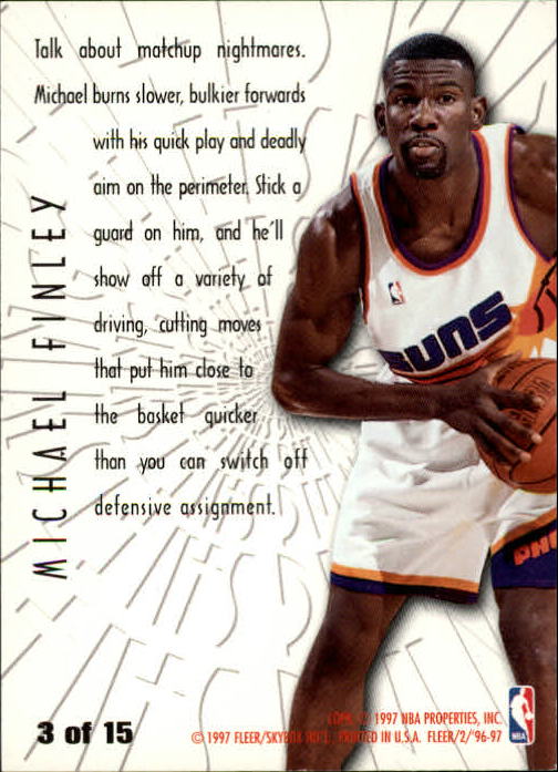 1996/1997 Fleer Basketball Part 2 Insert Cards - Picture 51 of 65