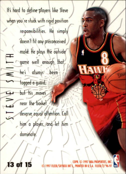 1996/1997 Fleer Basketball Part 2 Insert Cards - Picture 61 of 65