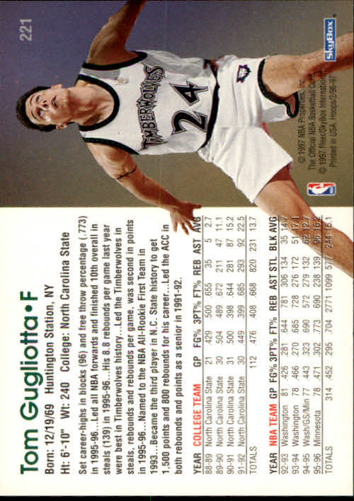 1996/1997 Hoops Basketball "Main Set" Base Cards #201 to #350 - Picture 33 of 257