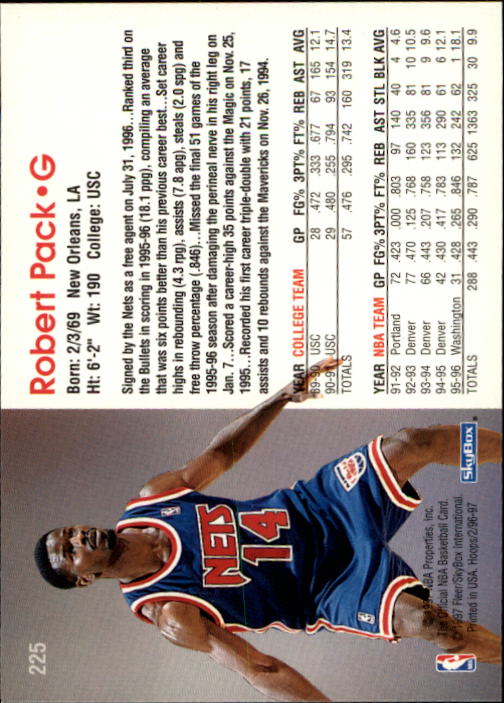 1996/1997 Hoops Basketball "Main Set" Base Cards #201 to #350 - Picture 41 of 257