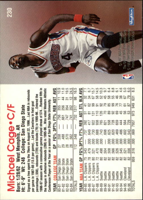 1996/1997 Hoops Basketball "Main Set" Base Cards #201 to #350 - Picture 49 of 257