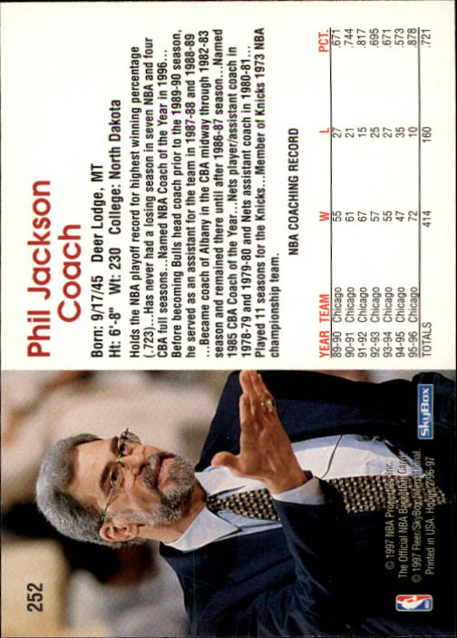 1996/1997 Hoops Basketball "Main Set" Base Cards #201 to #350 - Picture 83 of 257