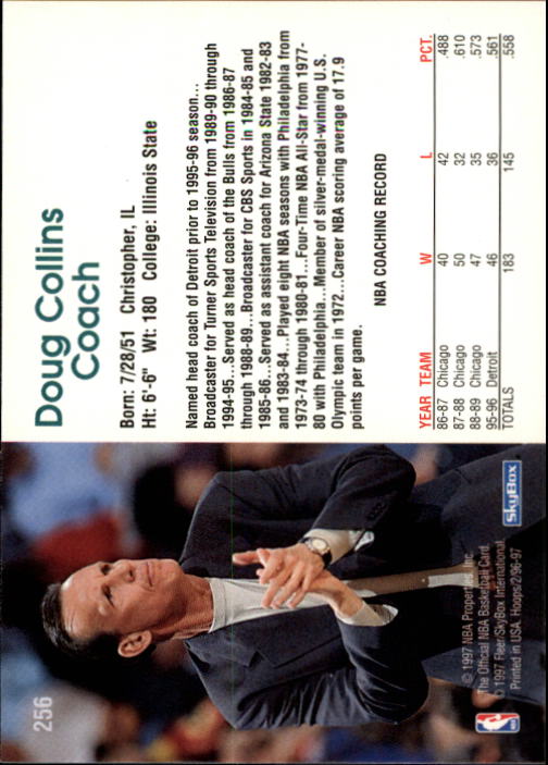 1996/1997 Hoops Basketball "Main Set" Base Cards #201 to #350 - Picture 89 of 257